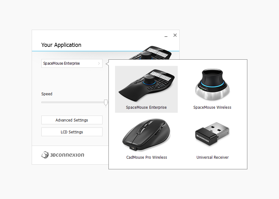 3DxWare top desktop