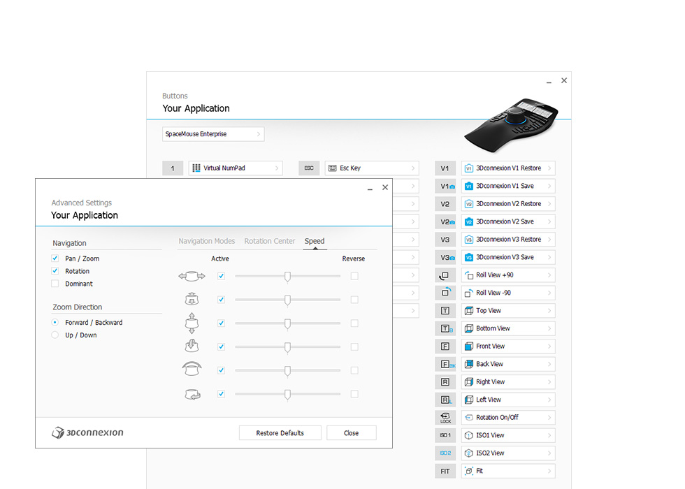 SpaceMouse Enterprise Customise